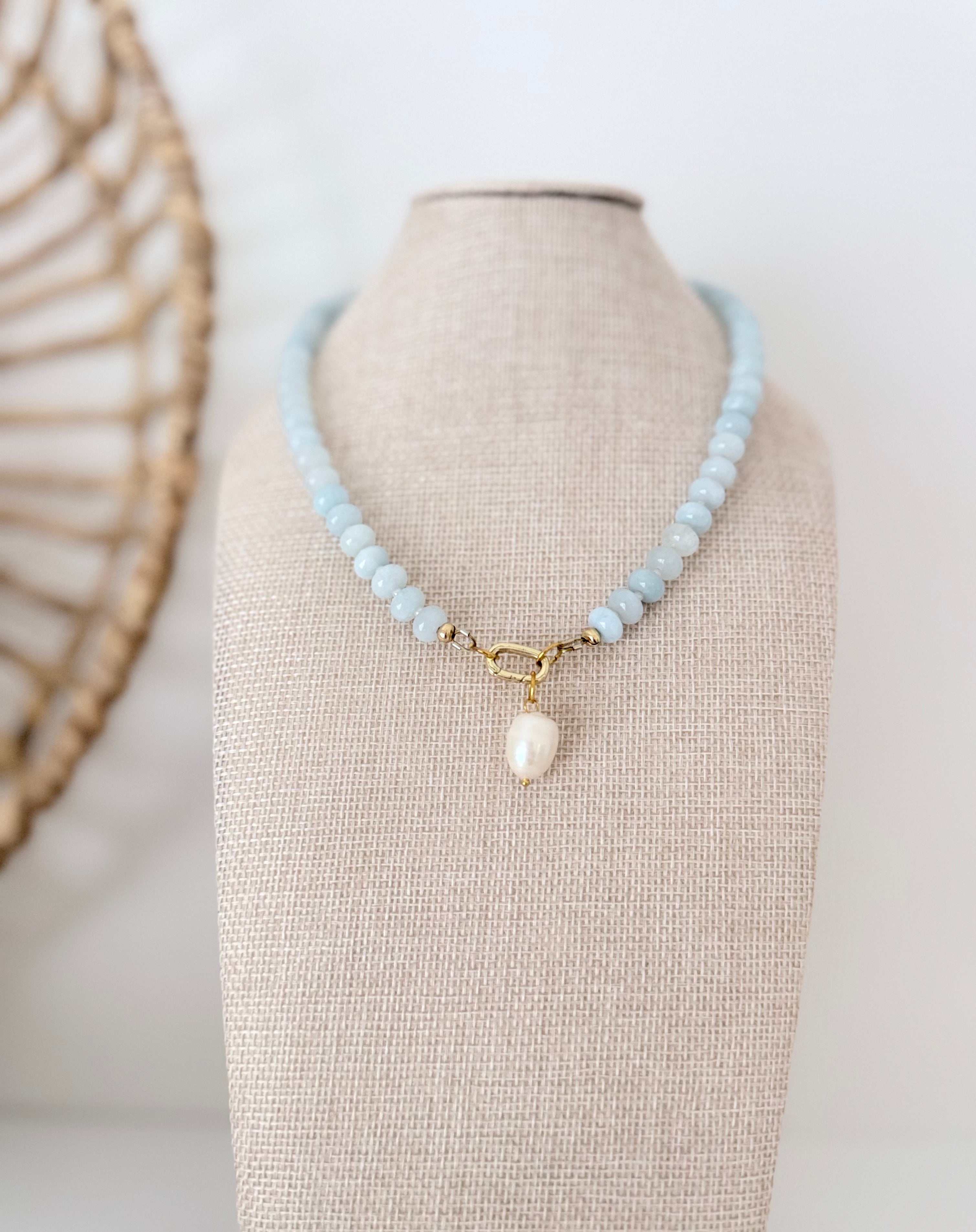 Gemstone Bead Necklace | 12 Colors