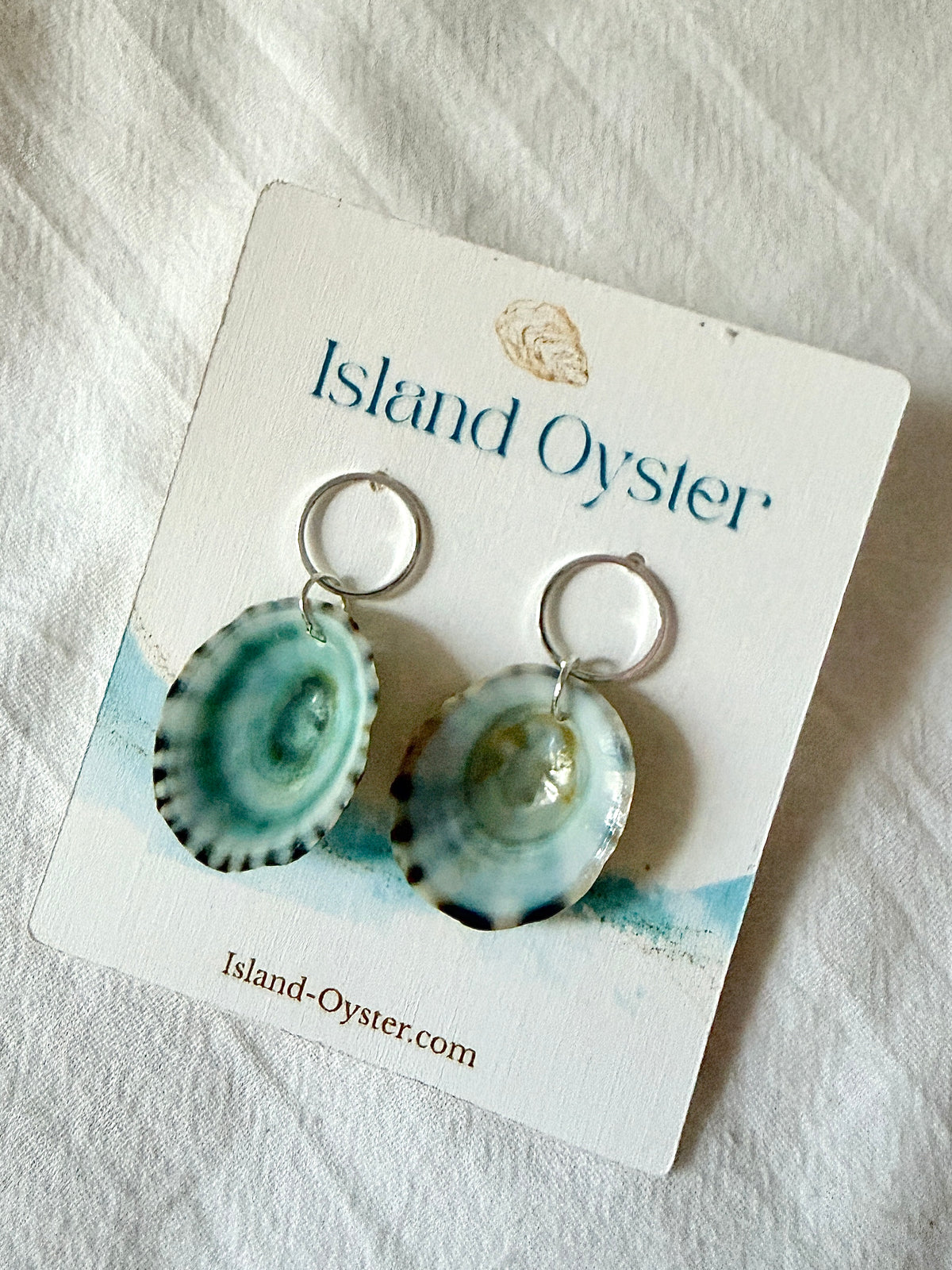 Limpet Shell Dangle Earrings | Silver + Gold