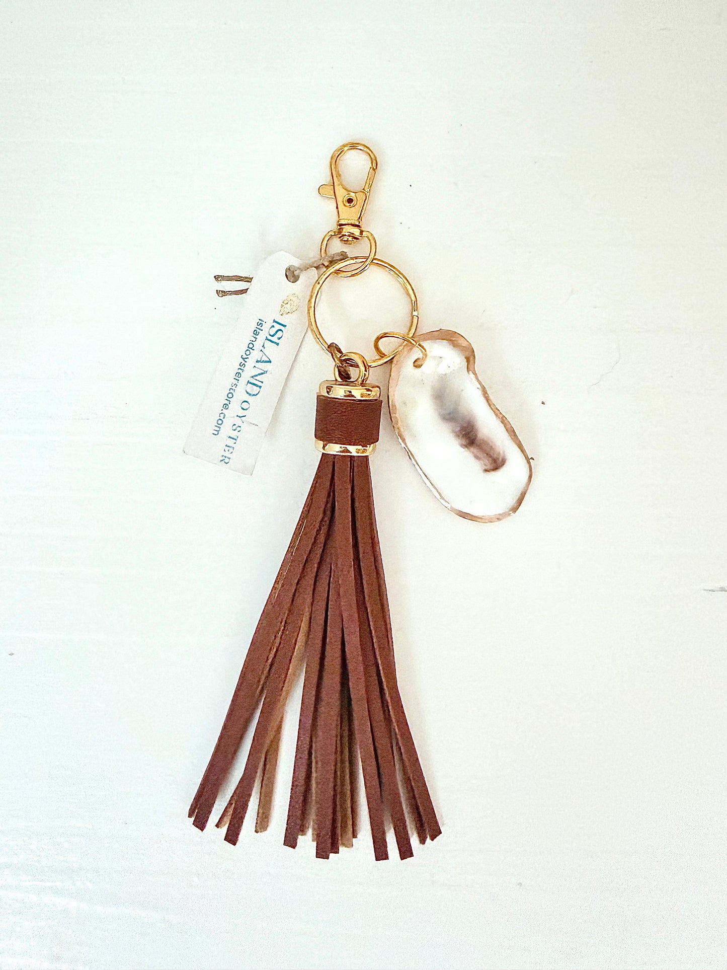 Tassel + Oyster Bag Charm / Keychain