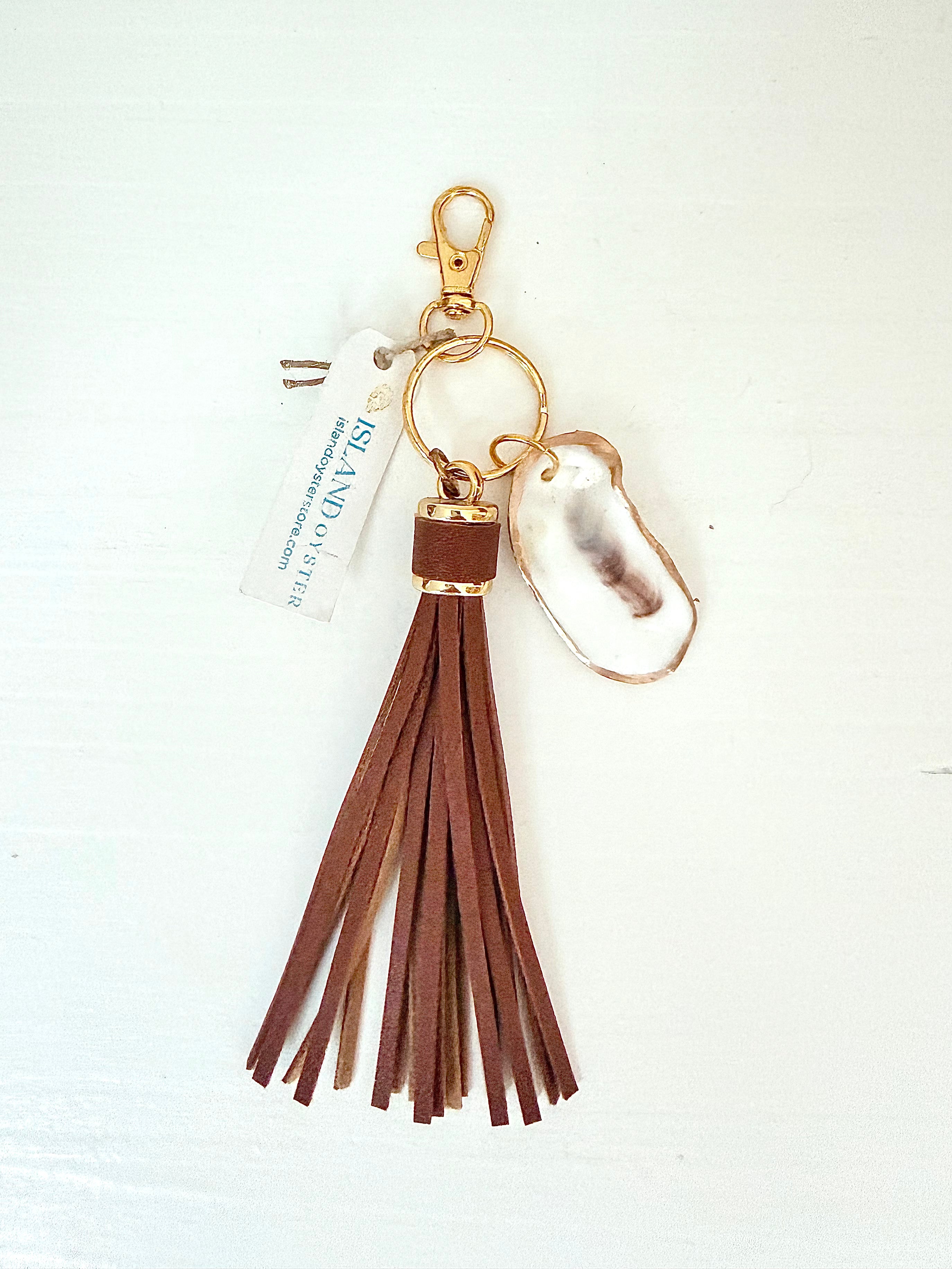 Tassel + Oyster Bag Charm / Keychain