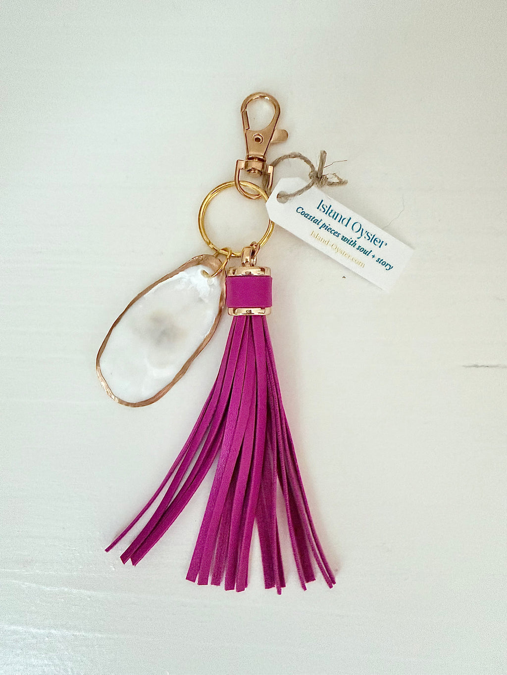Tassel + Oyster Bag Charm / Keychain