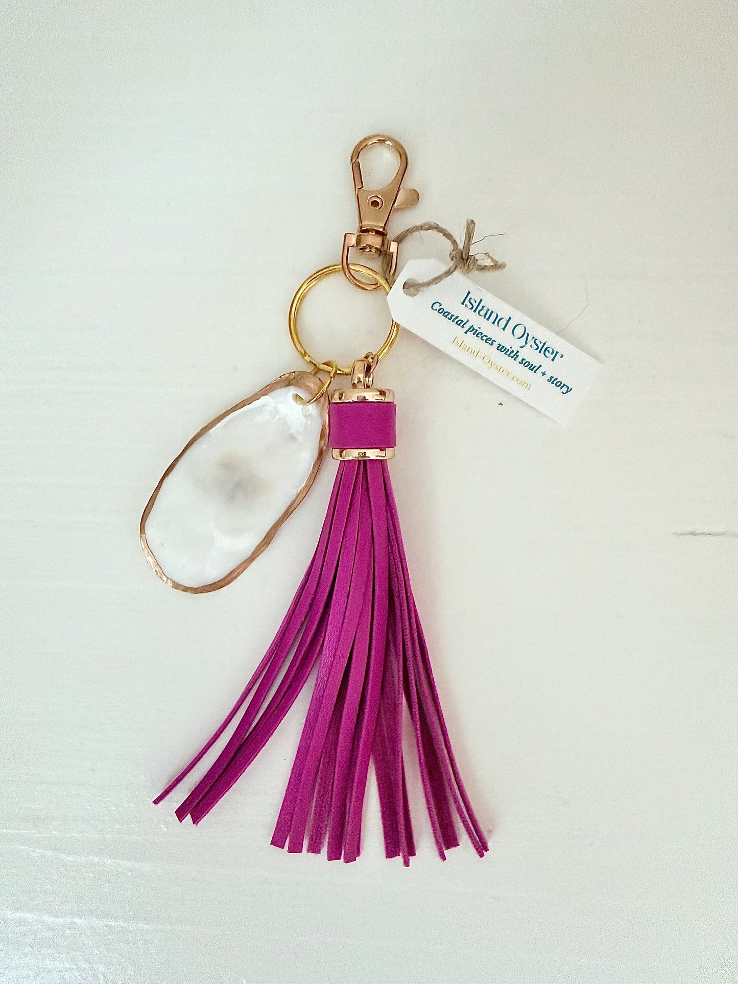 Tassel + Oyster Bag Charm / Keychain