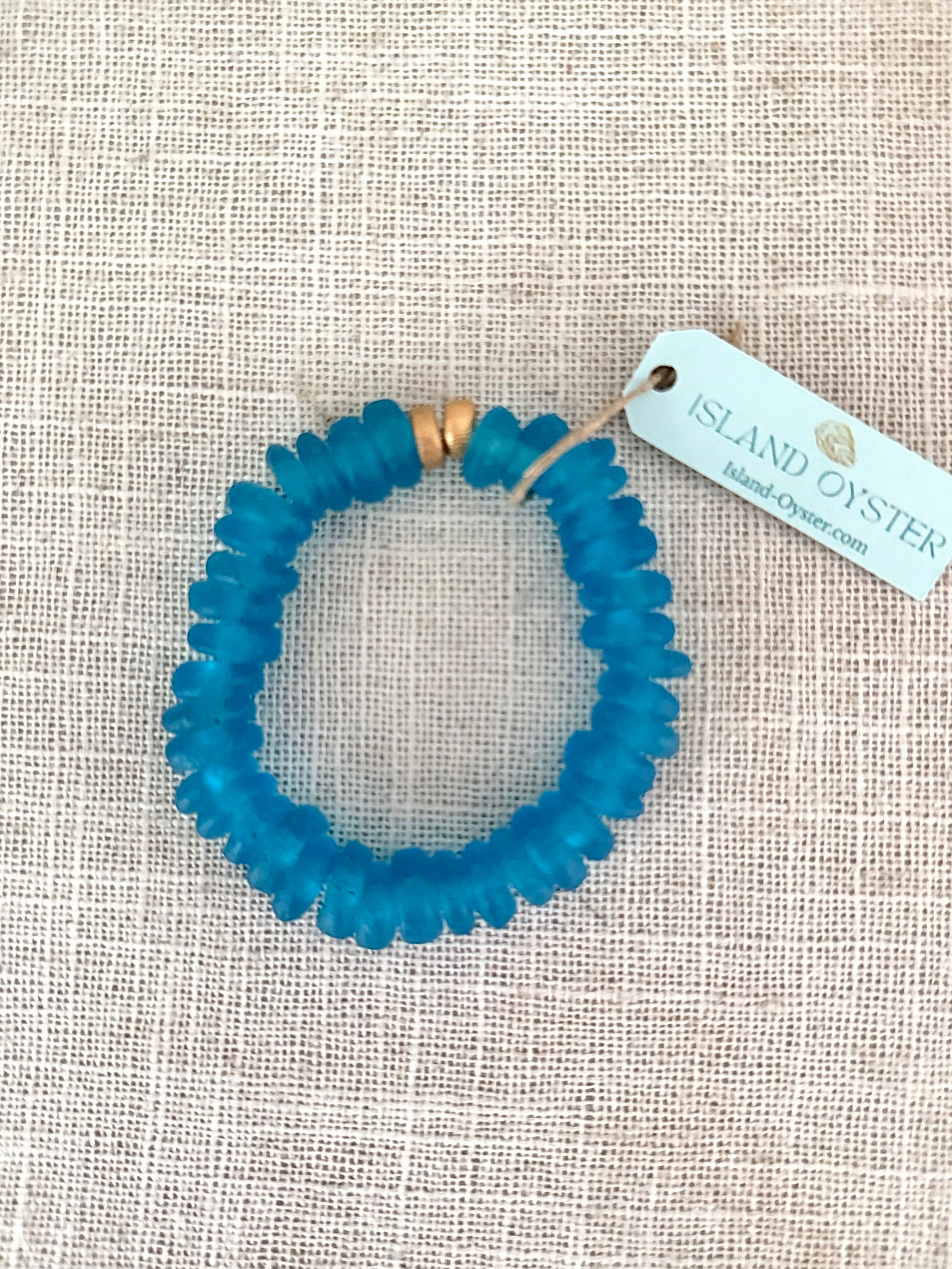 Salt + Sol Sea Glass Disc Bracelet
