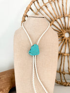 Saltwater Stone Bolo Necklace