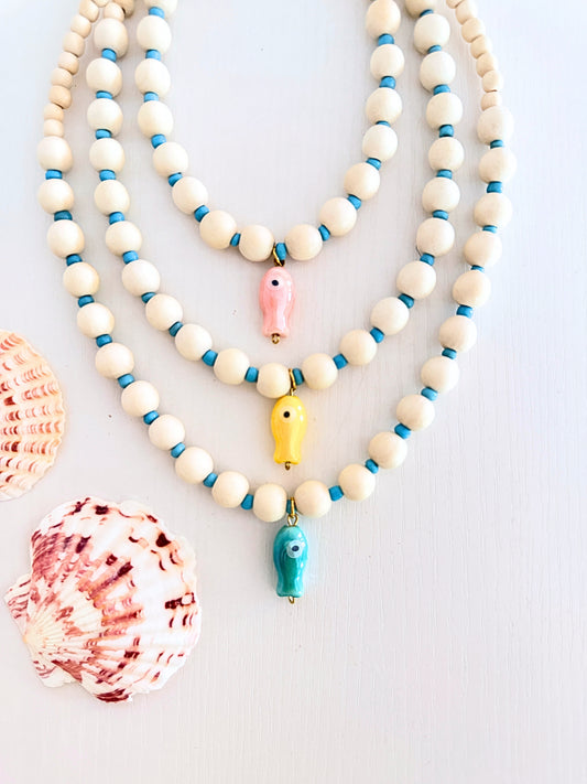 Here Fishy Charm necklace | Mom + Me