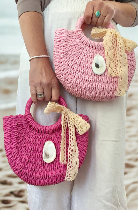 The Oyster Belle Mini Handbag | 2 Shades of Pink