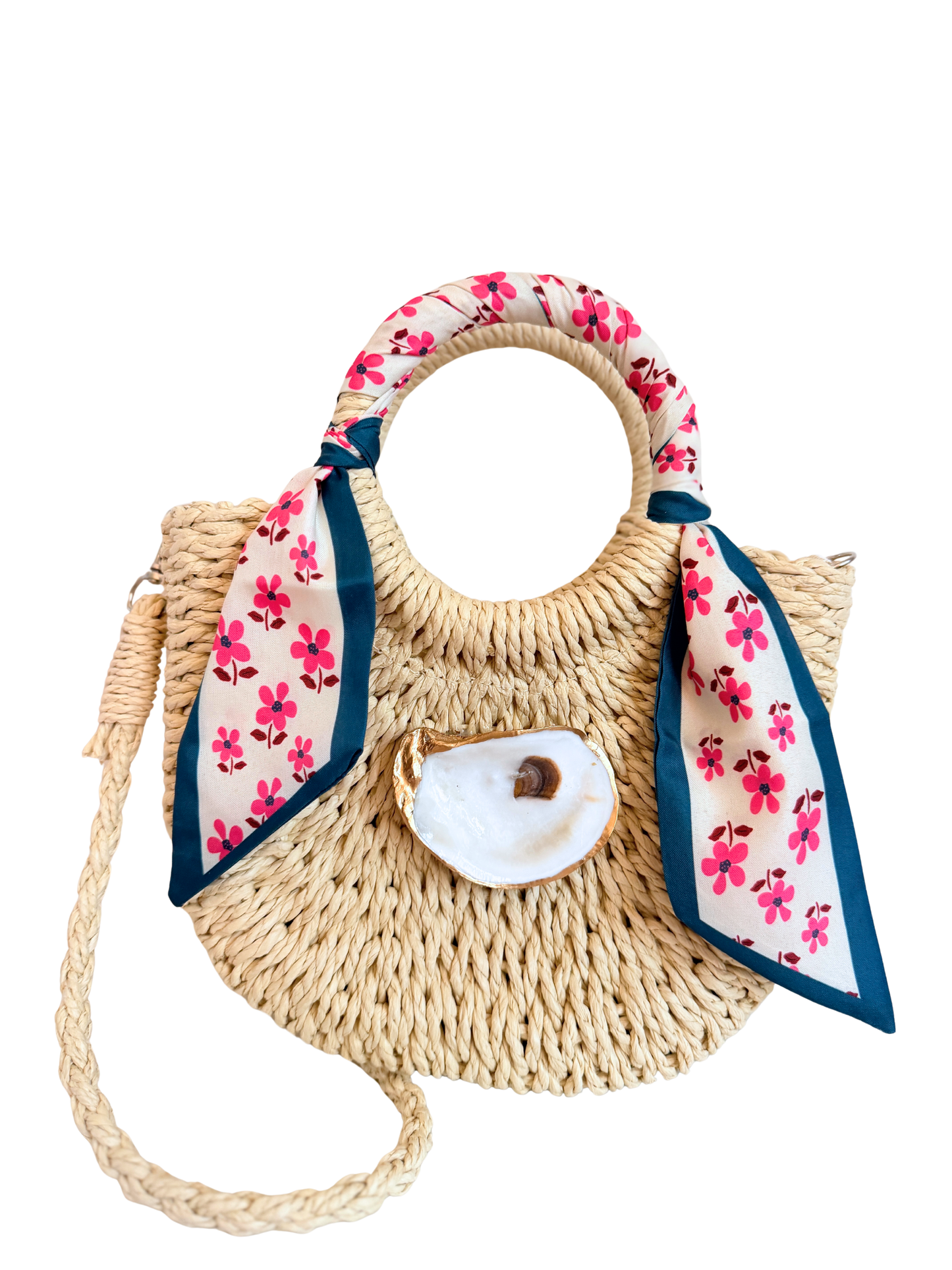 Mini Oyster Wrap Handbag | Pink Petal