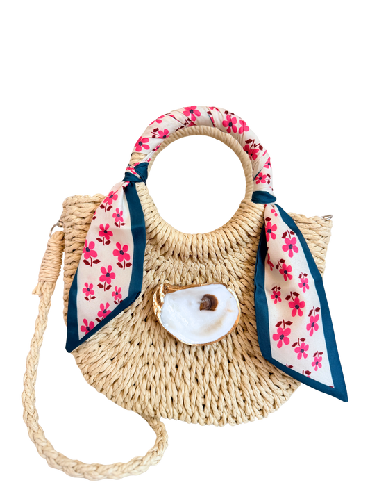 Oyster Wrap Handbag | Pink Petal