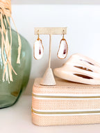 Oyster Shell Dangle Earrings