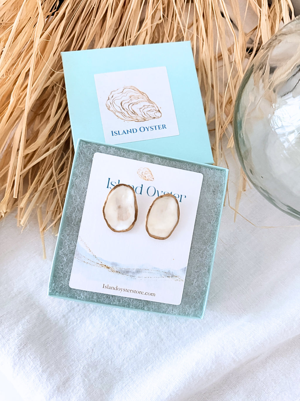 Oyster Shell Stud Earrings
