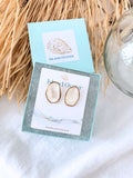 Oyster Shell Stud Earrings