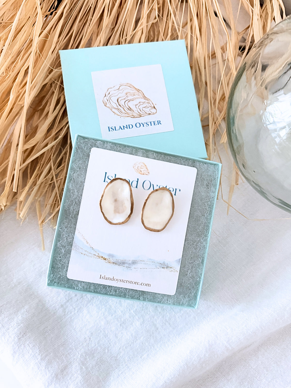 Oyster Shell Stud Earrings