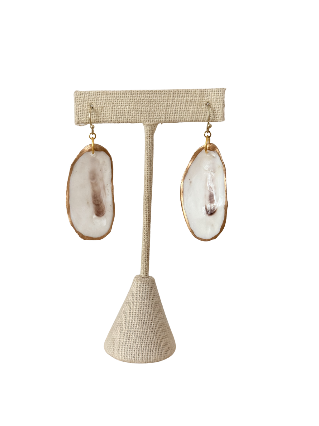 Oyster Shell Dangle Earrings