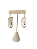 Oyster Shell Dangle Earrings