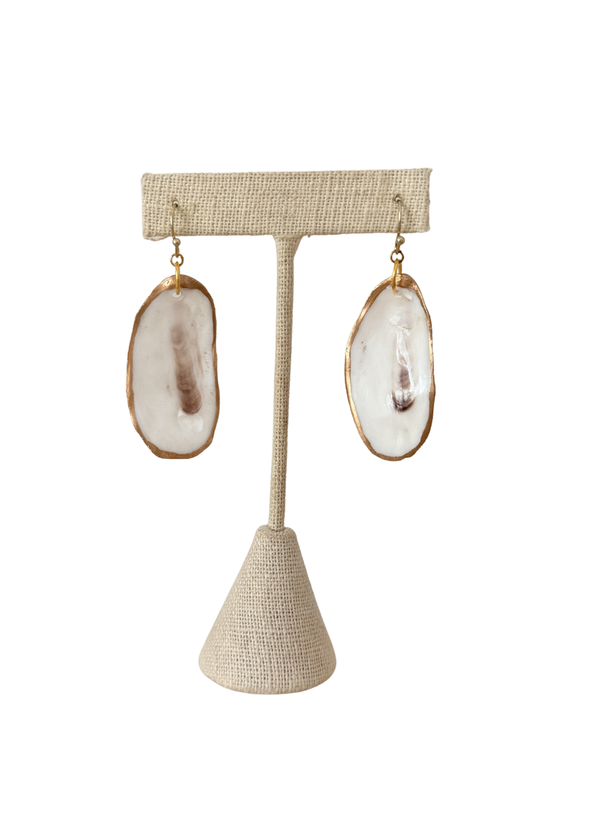 Oyster Shell Dangle Earrings