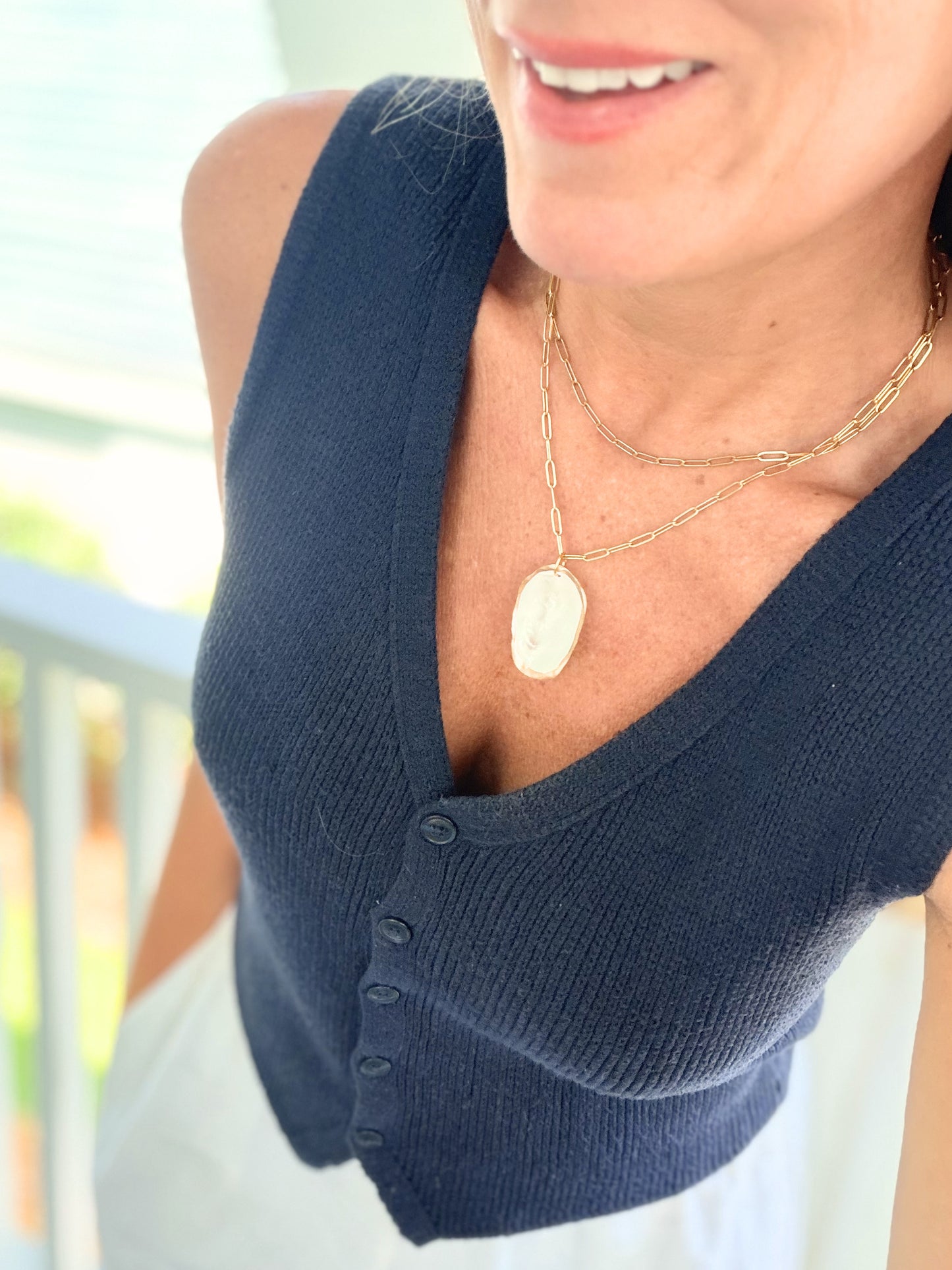 Hidden Pearl Oyster Necklace