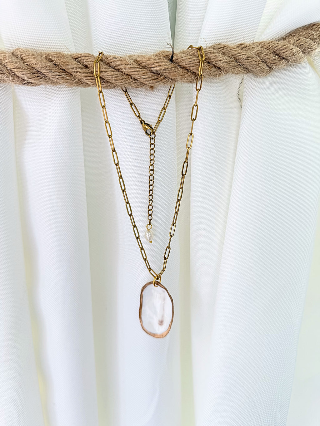 Hidden Pearl Oyster Necklace