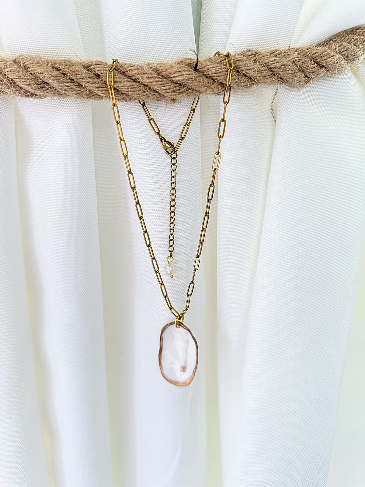 Hidden Pearl Oyster Necklace