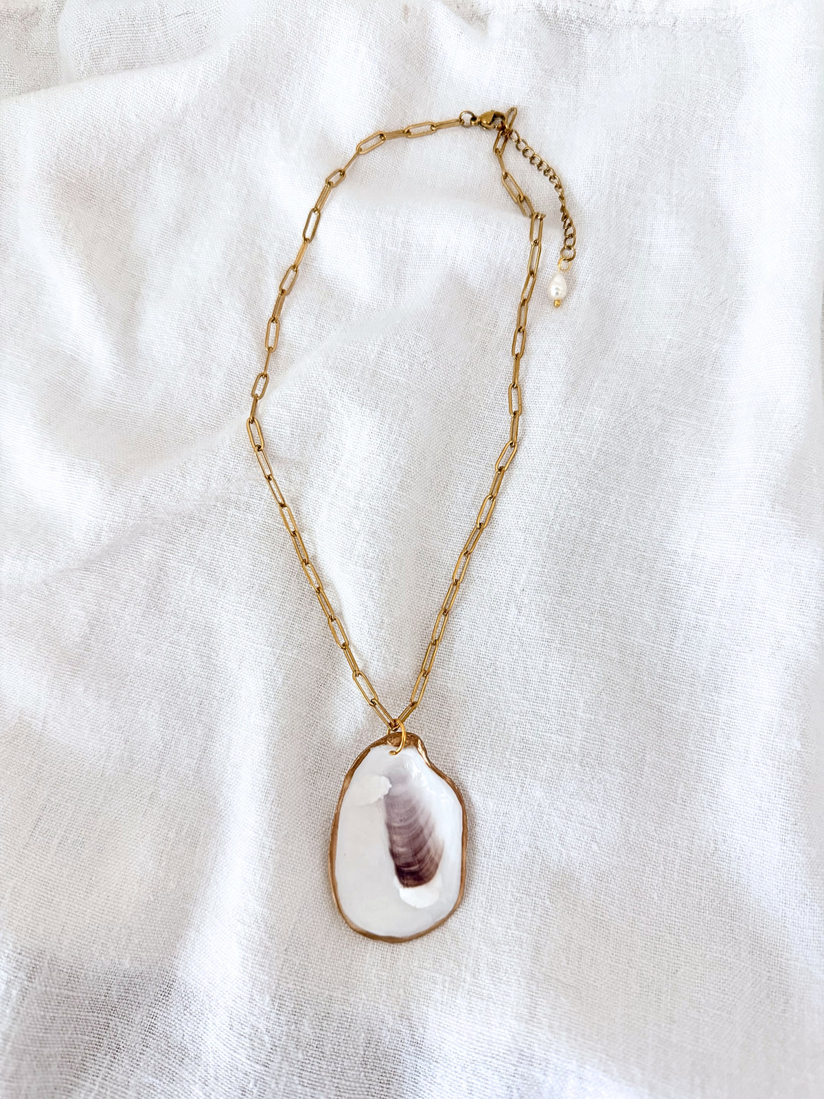 Hidden Pearl Oyster Necklace