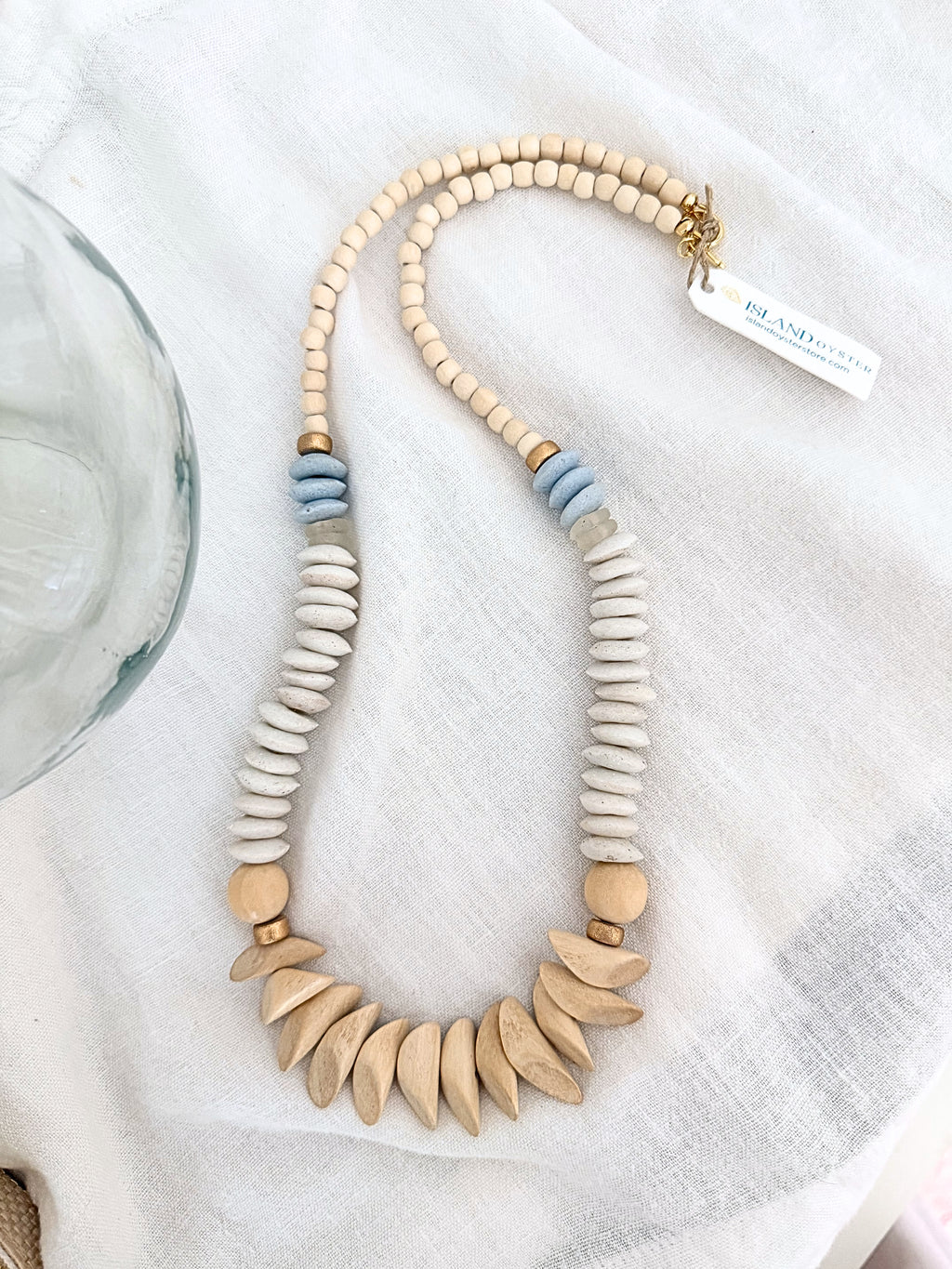 Saltwater Long Beaded Necklace