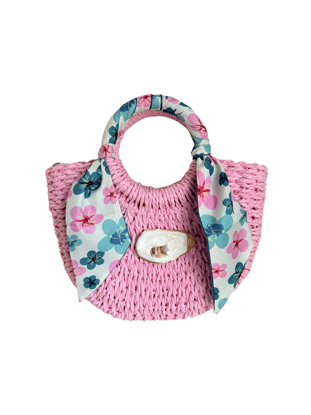 Mini Oyster Wrap Handbag | Summer Flowers