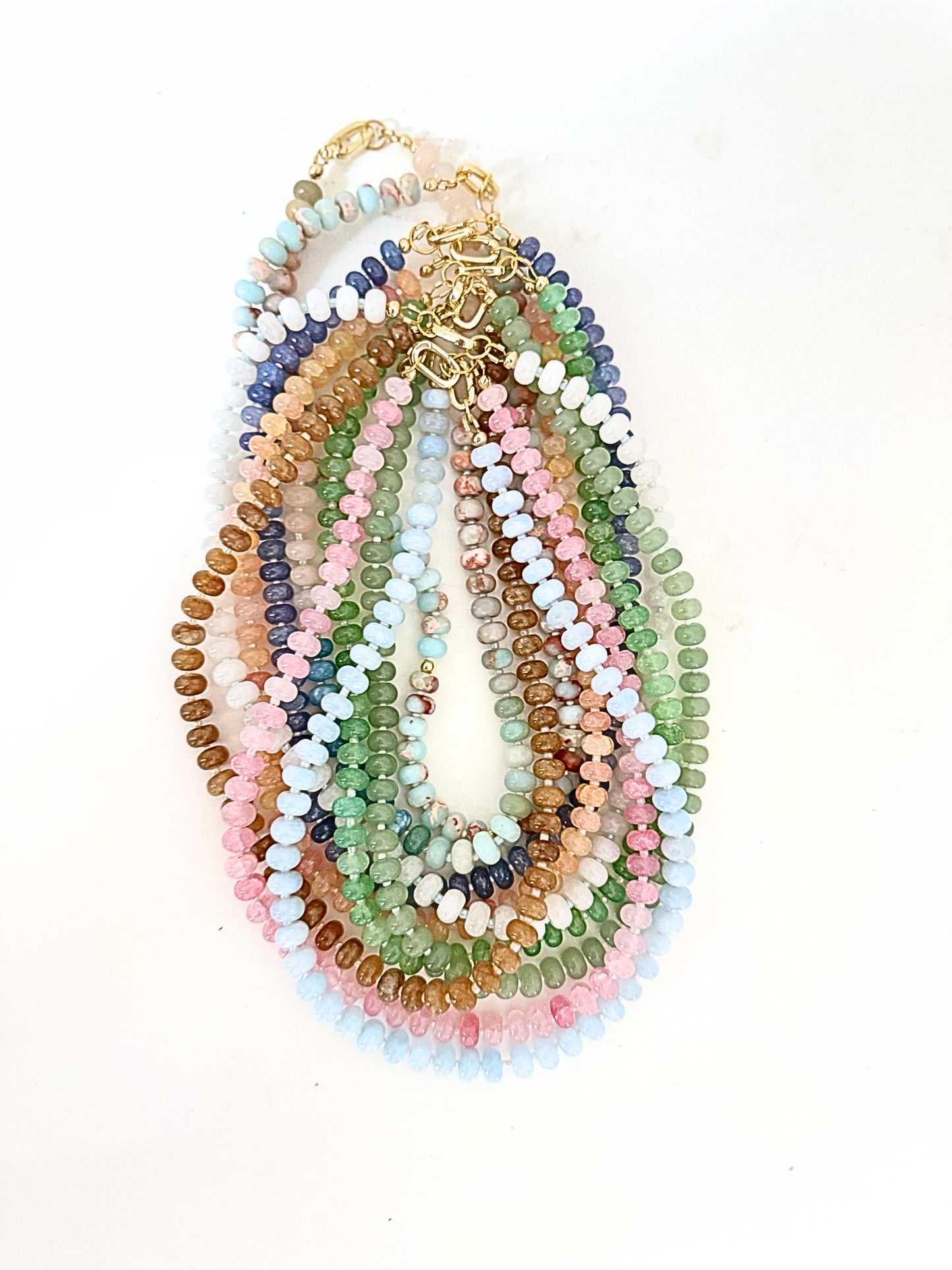 Saltwater Rose | Beaded Gemstone Necklace