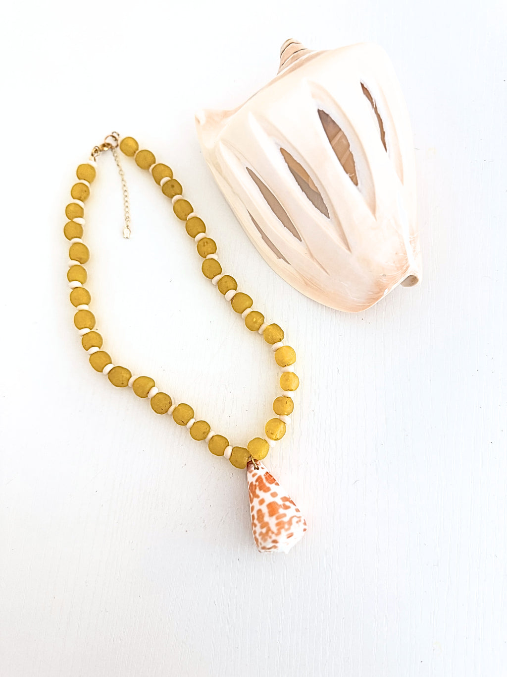 Capers Sea Glass Necklace