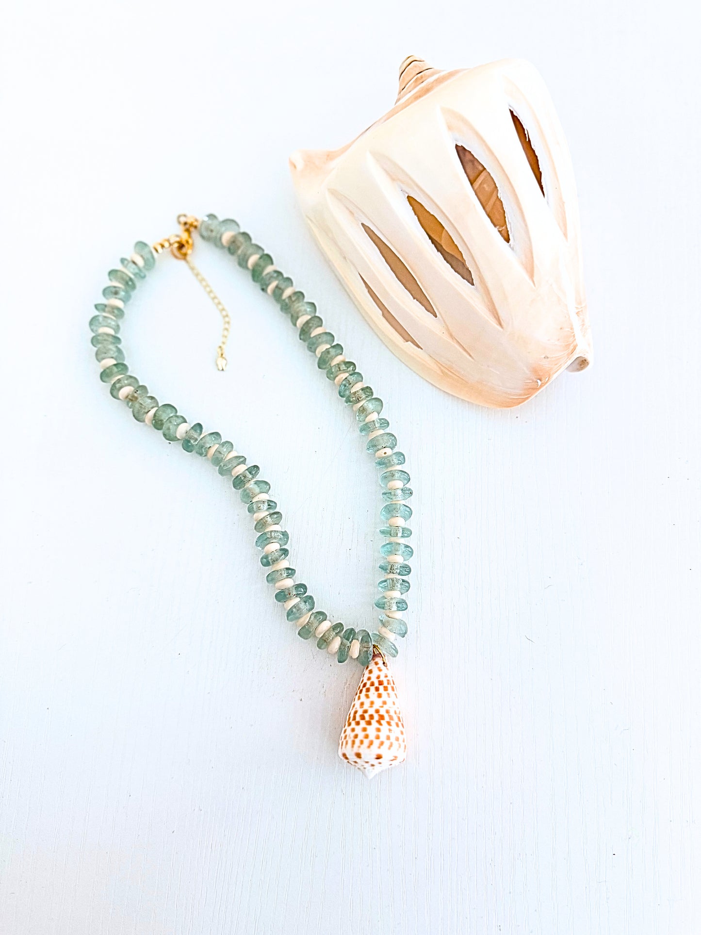Sullivan Sea Glass Cone Necklace