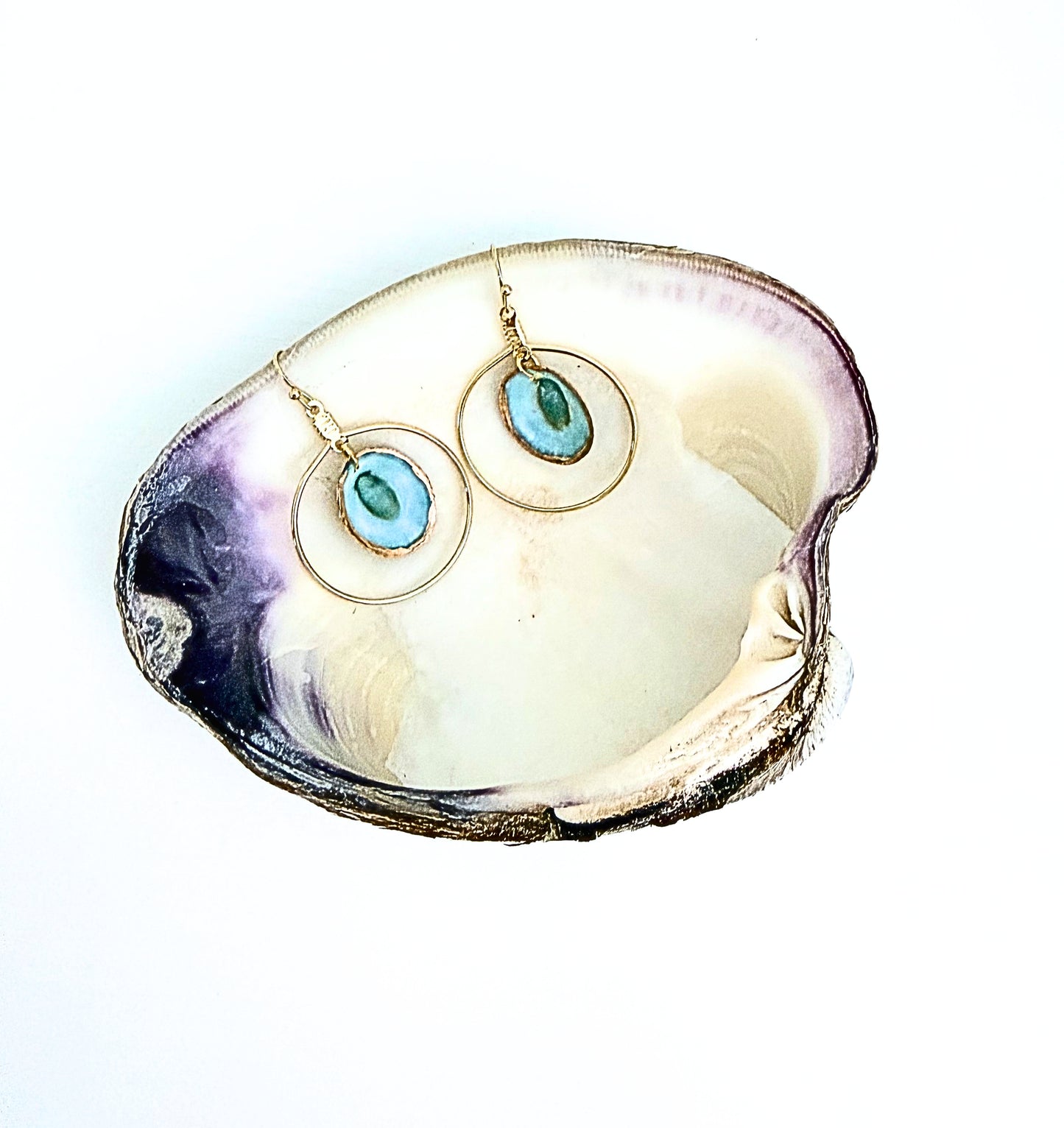 Limpet Shell Gold Hoops