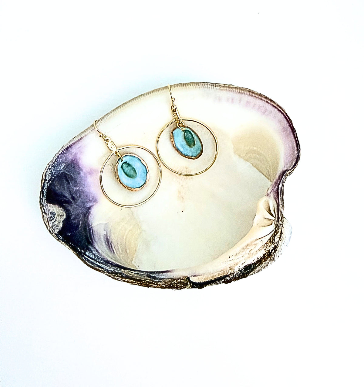 Limpet Shell Gold Hoops