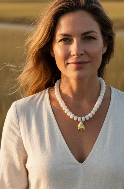 Dockside White Necklace