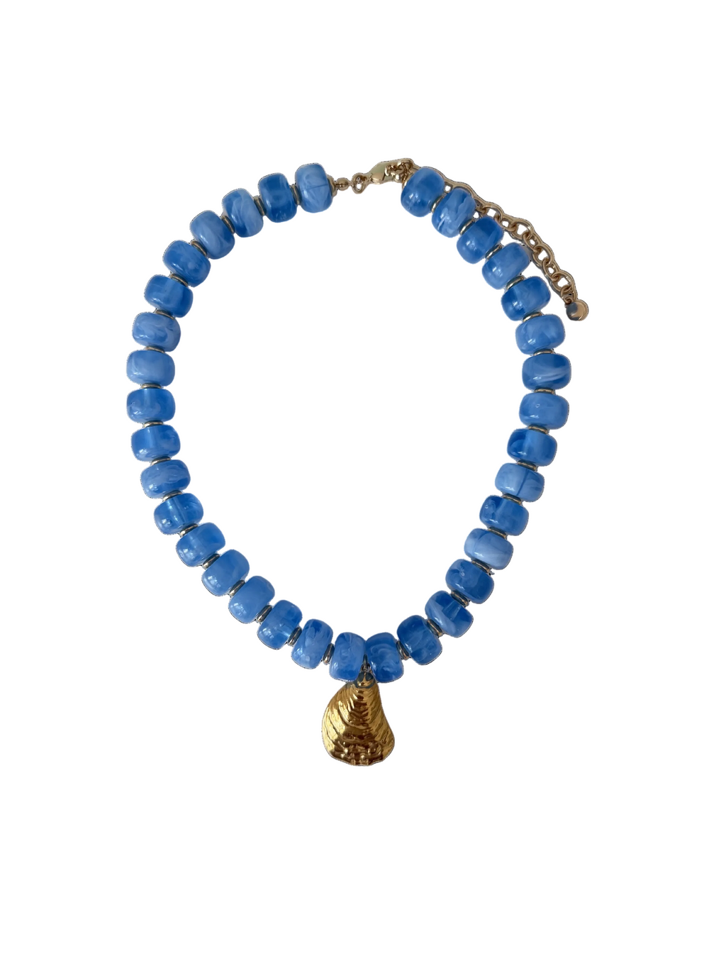 Dockside Oyster Necklace |Sky Blue