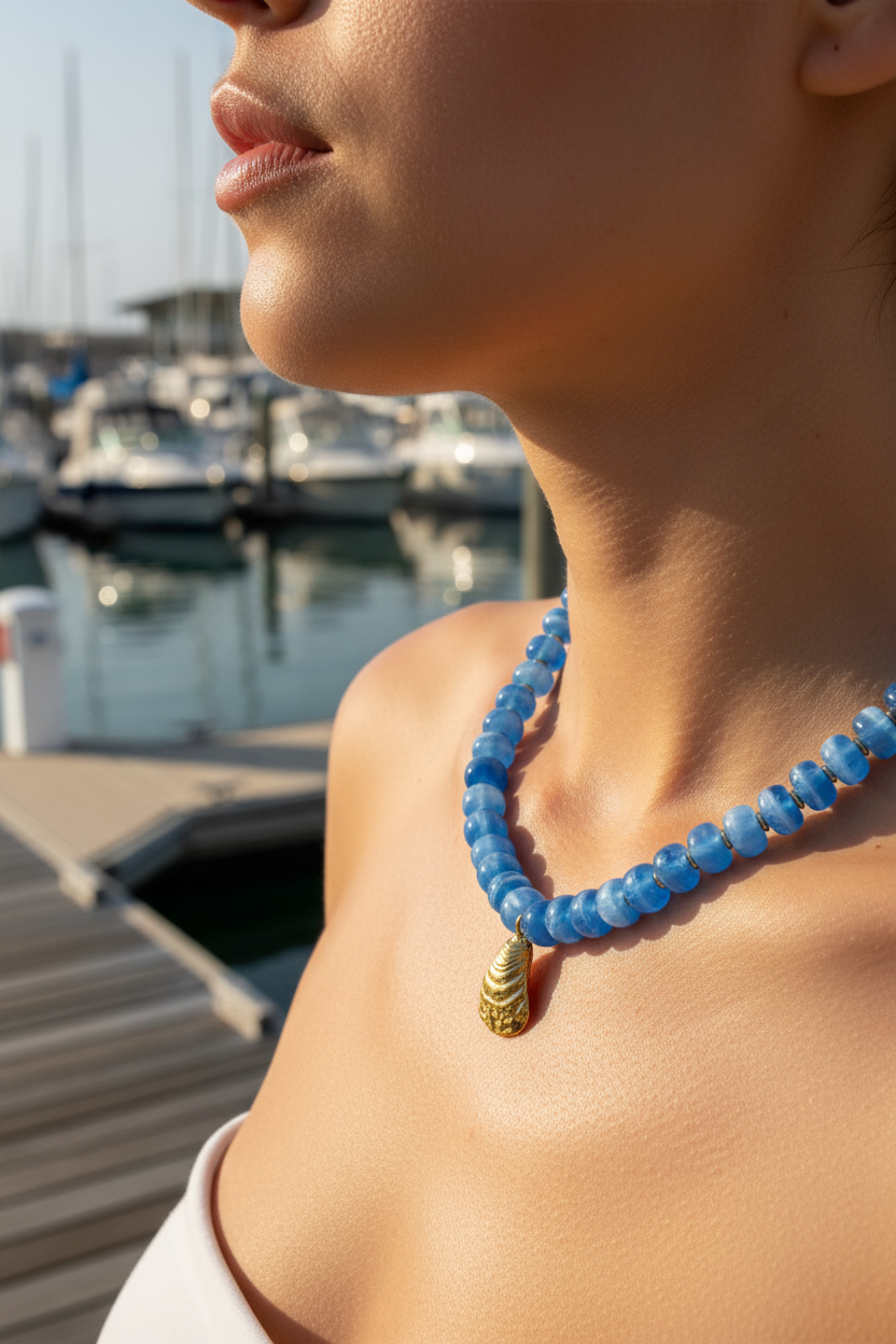 Dockside Sky Blue Necklace