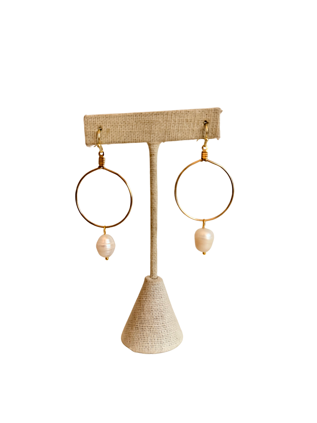 Pearl Hoop Earrings