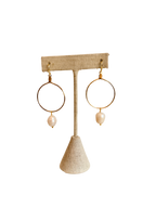 Pearl Hoop Earrings