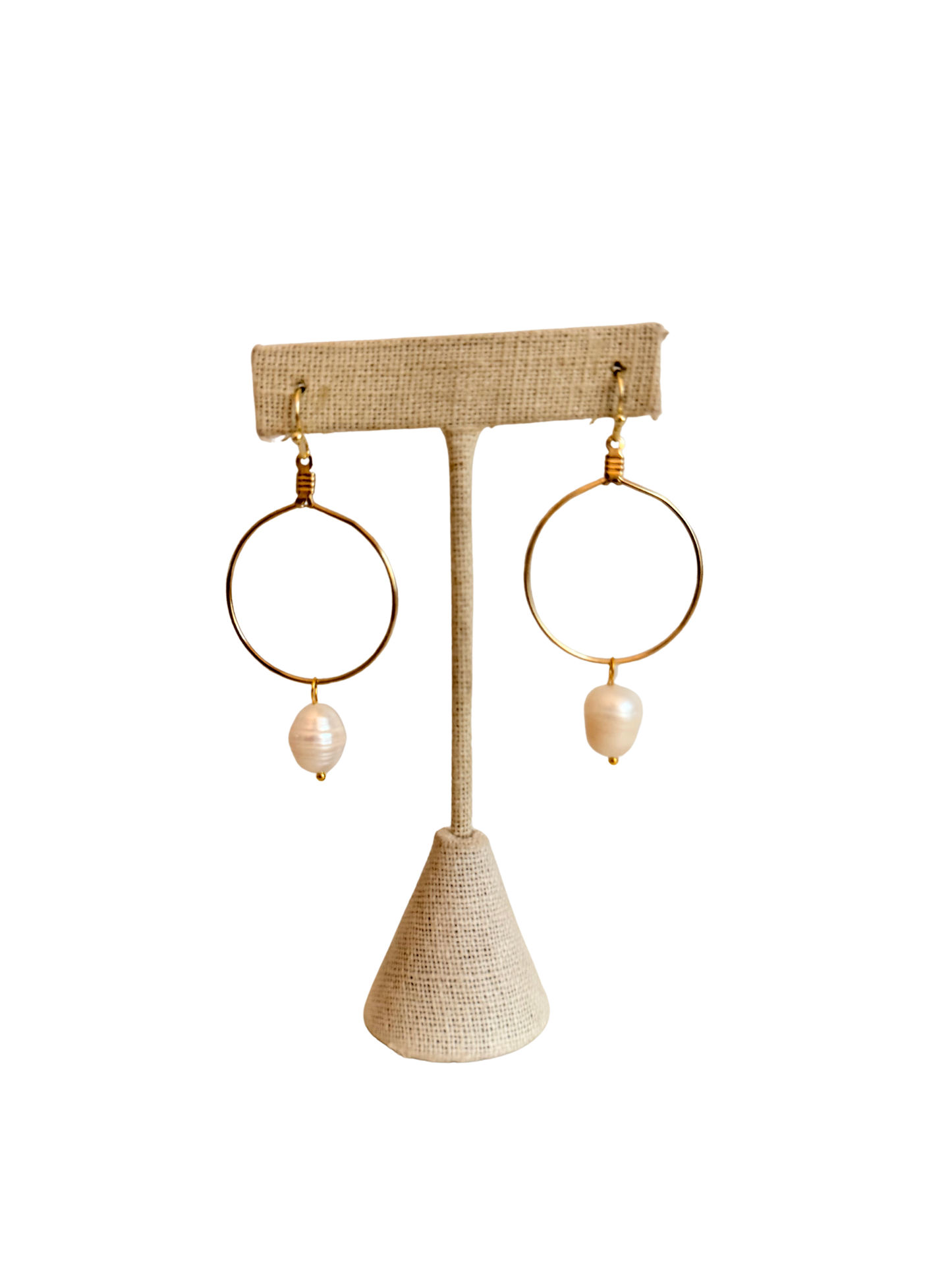 Pearl Hoop Earrings