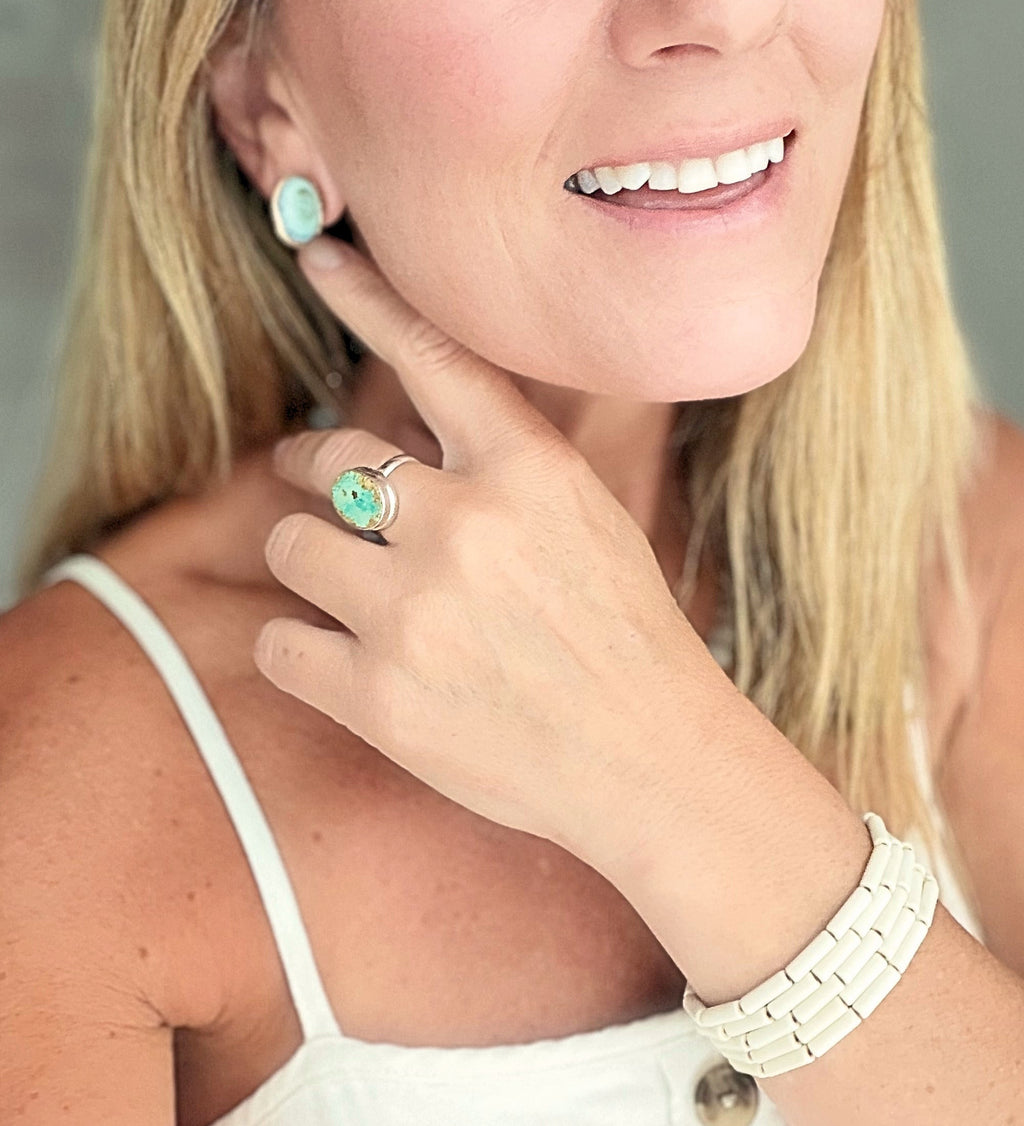 Gold Limpet Stud Earrings