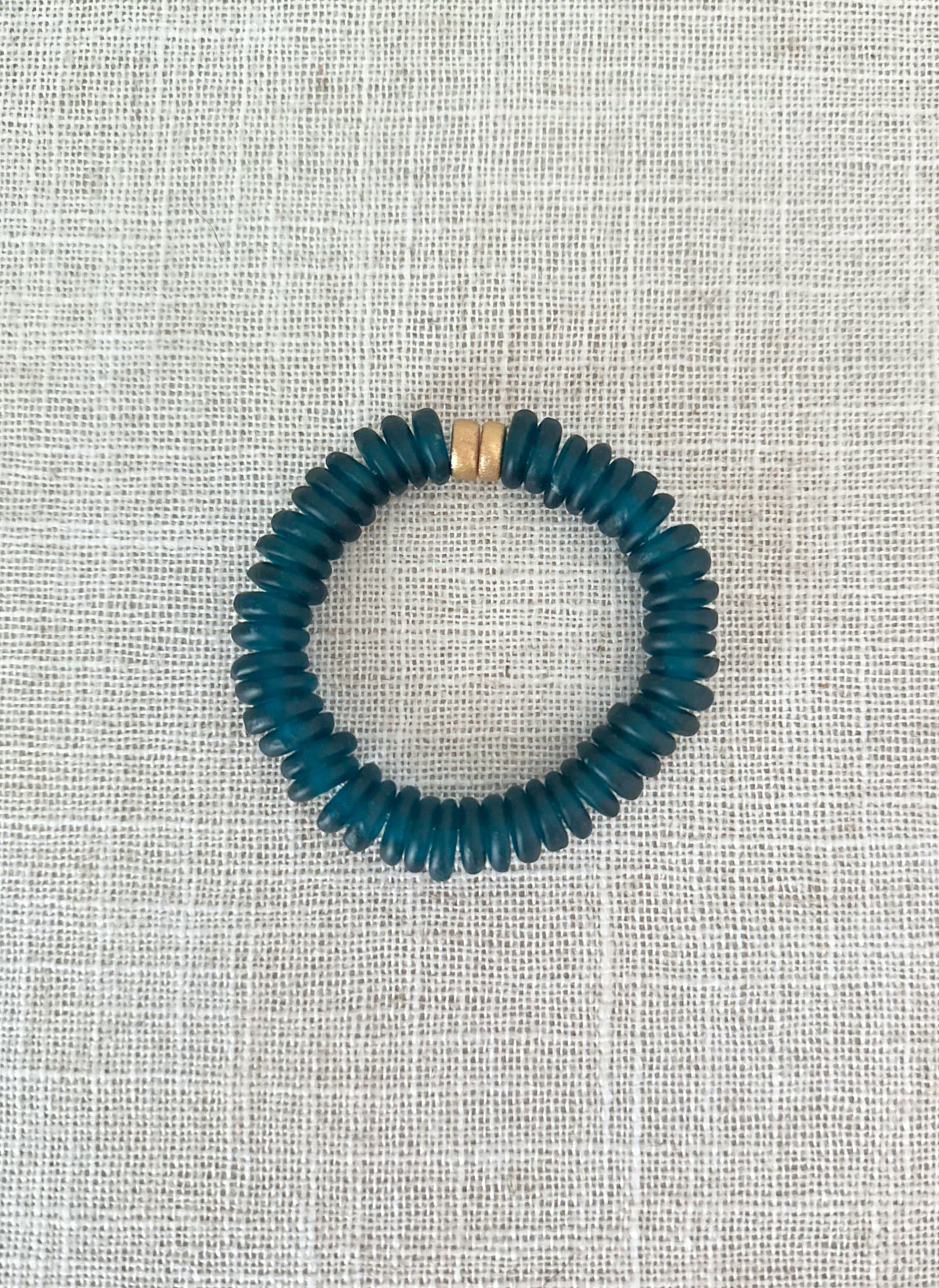 Salt + Sol Sea Glass Disc Bracelet