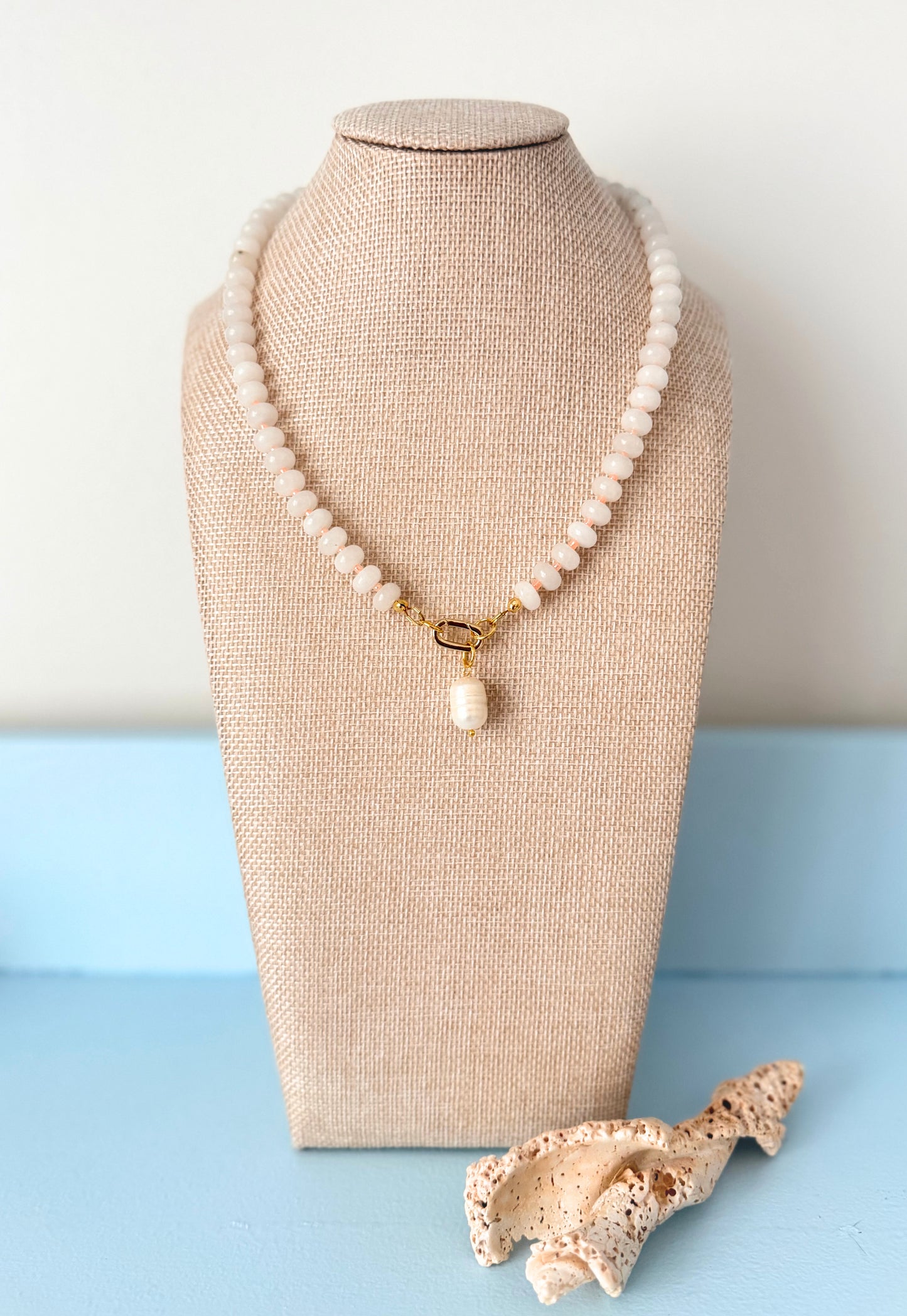 Lowcountry Blush Gemstone Necklace