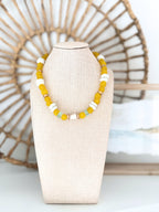 Sunwashed Yellow Sea Glass Necklace