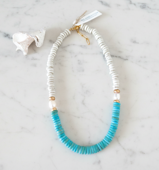 Coastal Soul Turquoise Statement Necklace