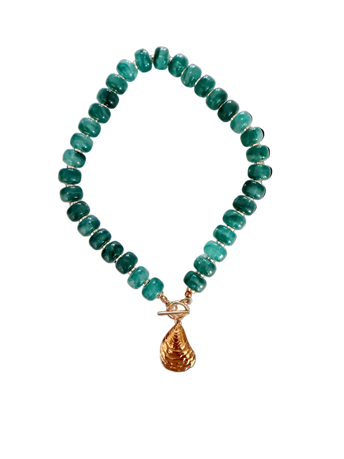 Dockside Oyster Necklace | Emerald