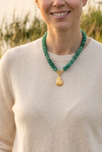 Dockside Oyster Necklace | Emerald