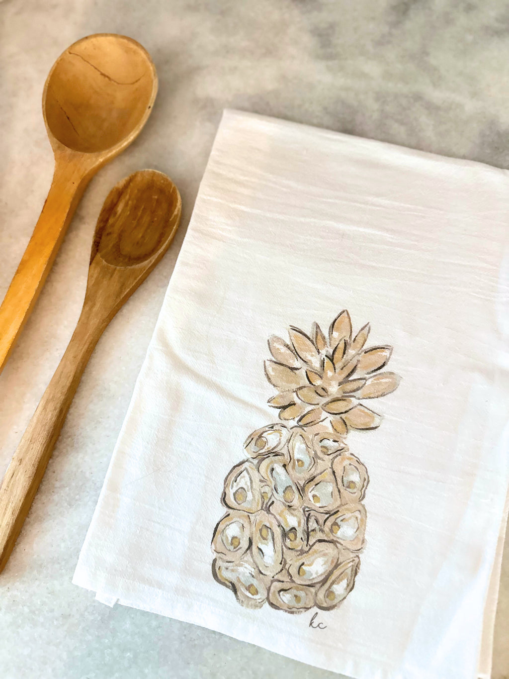 Tea Towel Gift + Oyster Shucker Gift Set | Hostess Gift